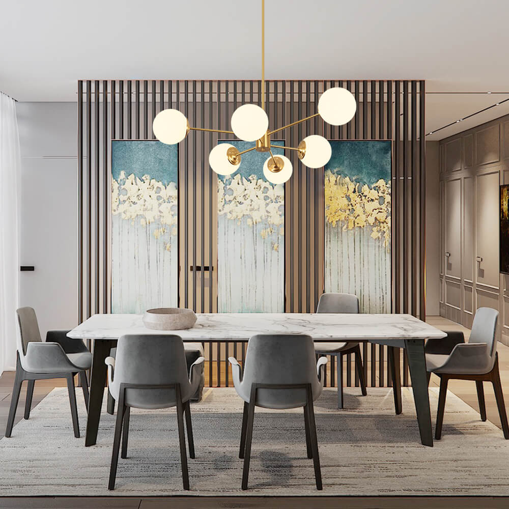 Mid-Century Globe Chandelier – 6/8/12 Lights - Atelier Dubois Paris