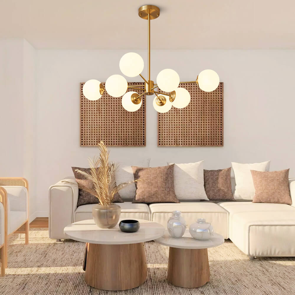 Mid-Century Globe Chandelier – 6/8/12 Lights - Atelier Dubois Paris