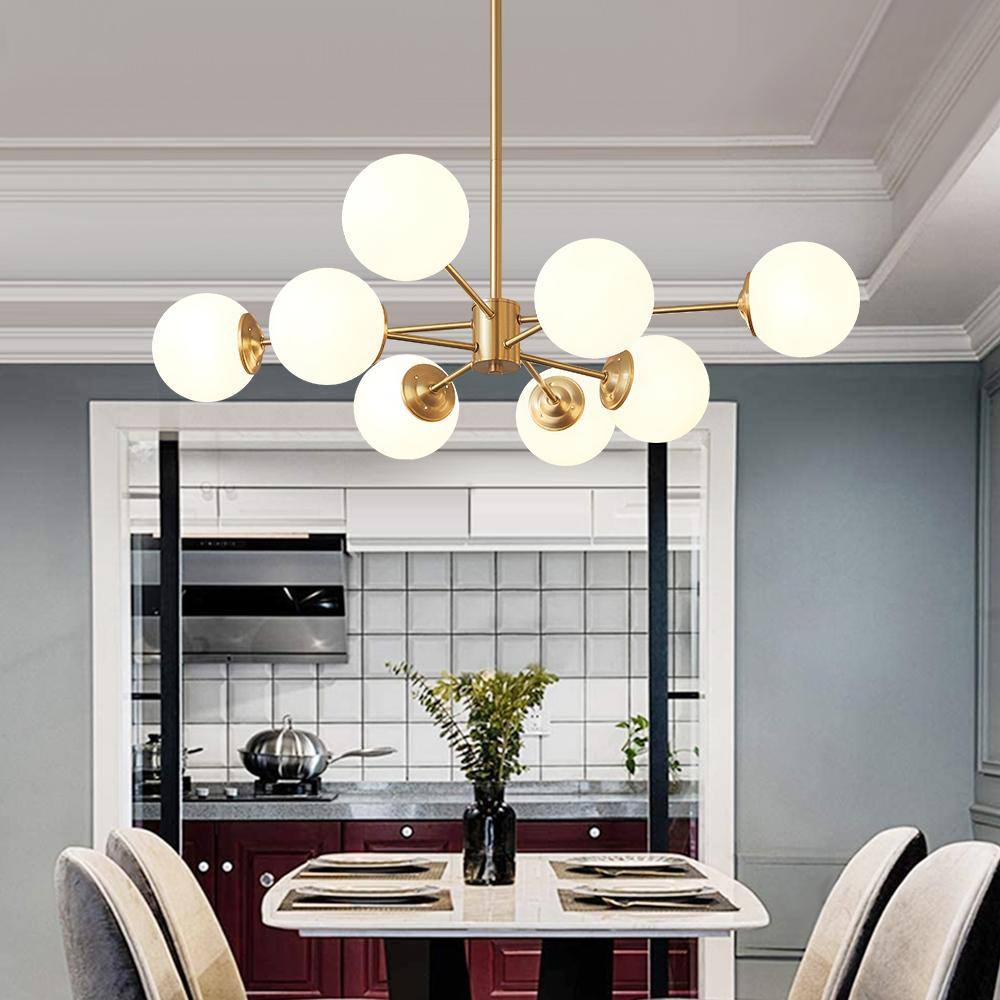 Mid-Century Globe Chandelier – 6/8/12 Lights - Atelier Dubois Paris