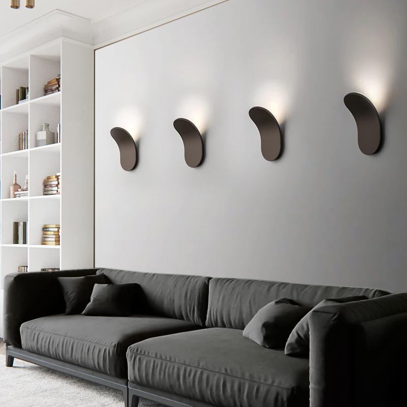 Modern Wall Lamp – Black or White Finish Indoor Light