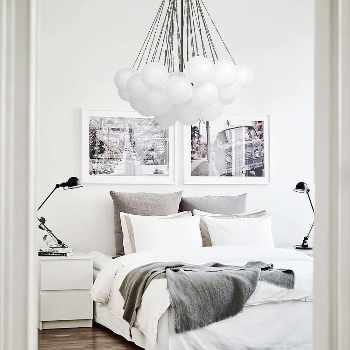 Hanging Bubble Glass Chandelier – Contemporary Design