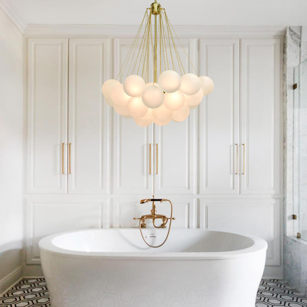 Hanging Bubble Glass Chandelier – Contemporary Design