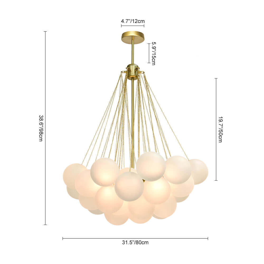 Hanging Bubble Glass Chandelier – Contemporary Design