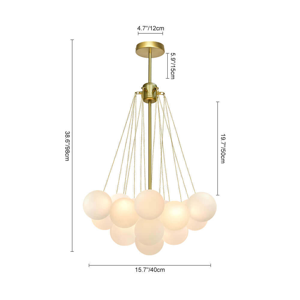 Hanging Bubble Glass Chandelier – Contemporary Design