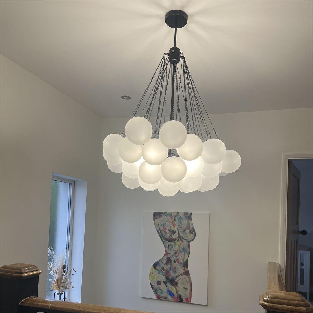 Hanging Bubble Glass Chandelier – Contemporary Design