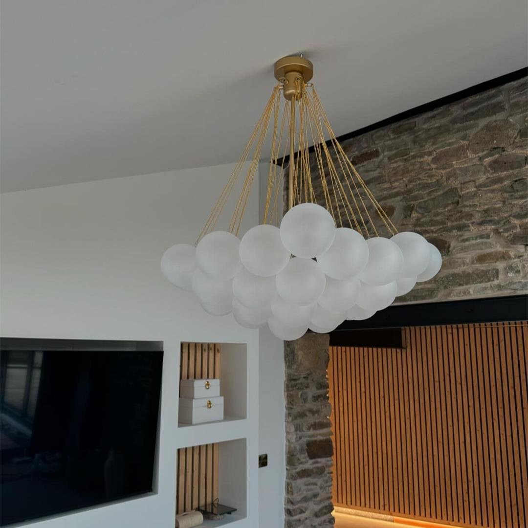 Hanging Bubble Glass Chandelier – Contemporary Design