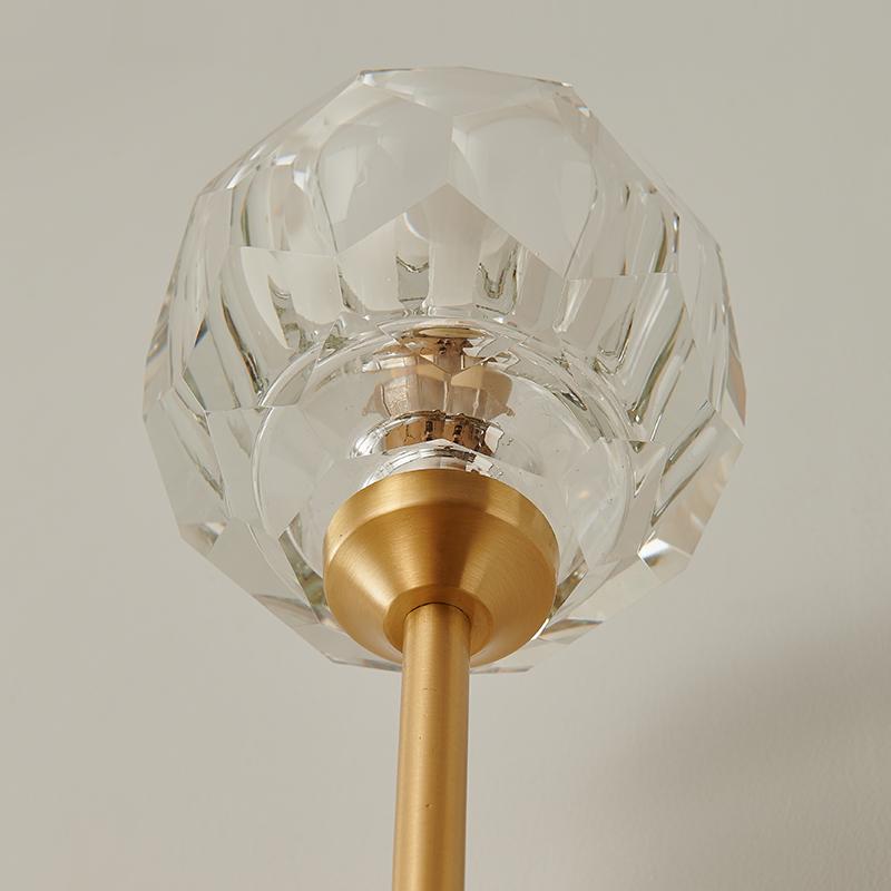 Crystal Shade Wall Lamp – Sleek Needle Design Light Fixture