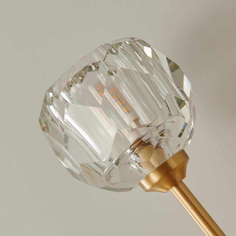 Crystal Shade Wall Lamp – Sleek Needle Design Light Fixture