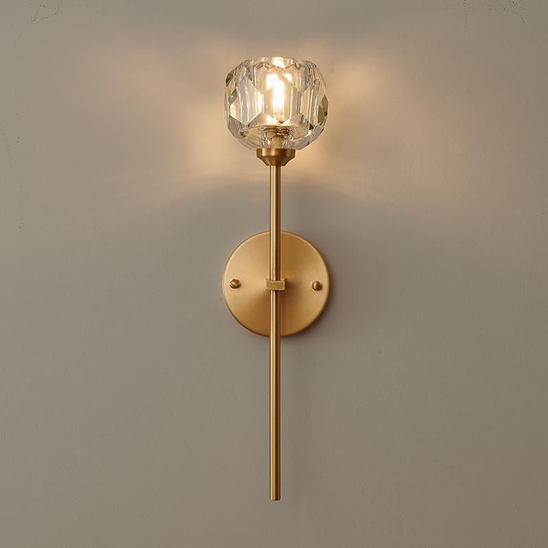 Crystal Shade Wall Lamp – Sleek Needle Design Light Fixture