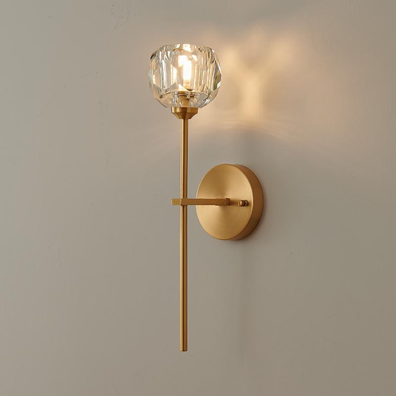 Crystal Shade Wall Lamp – Sleek Needle Design Light Fixture