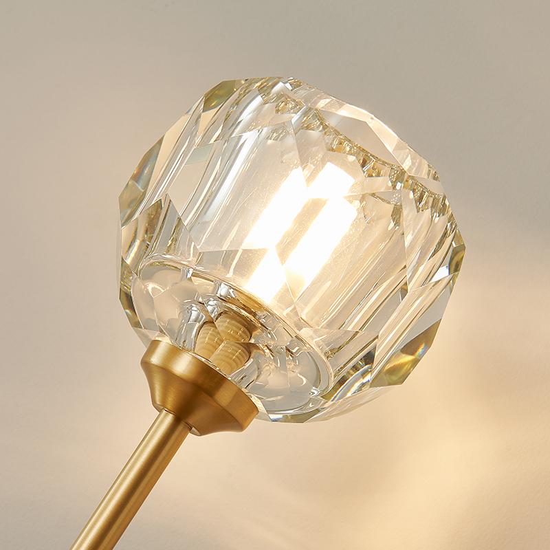 Crystal Shade Wall Lamp – Sleek Needle Design Light Fixture