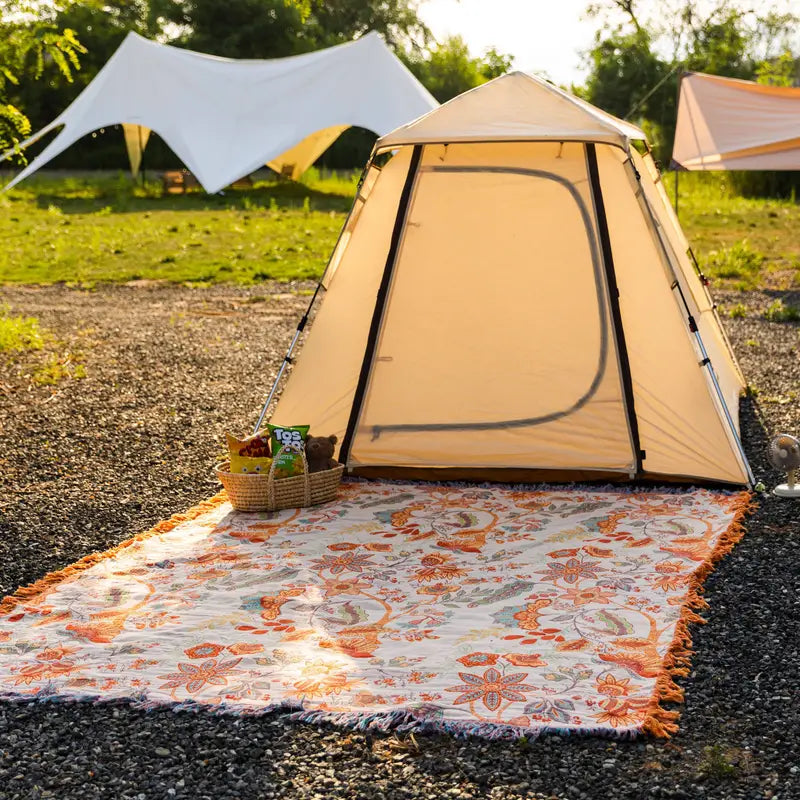 Bohemian Floral Blanket