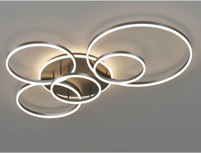 Slim Black LED Flush Ceiling Fixture