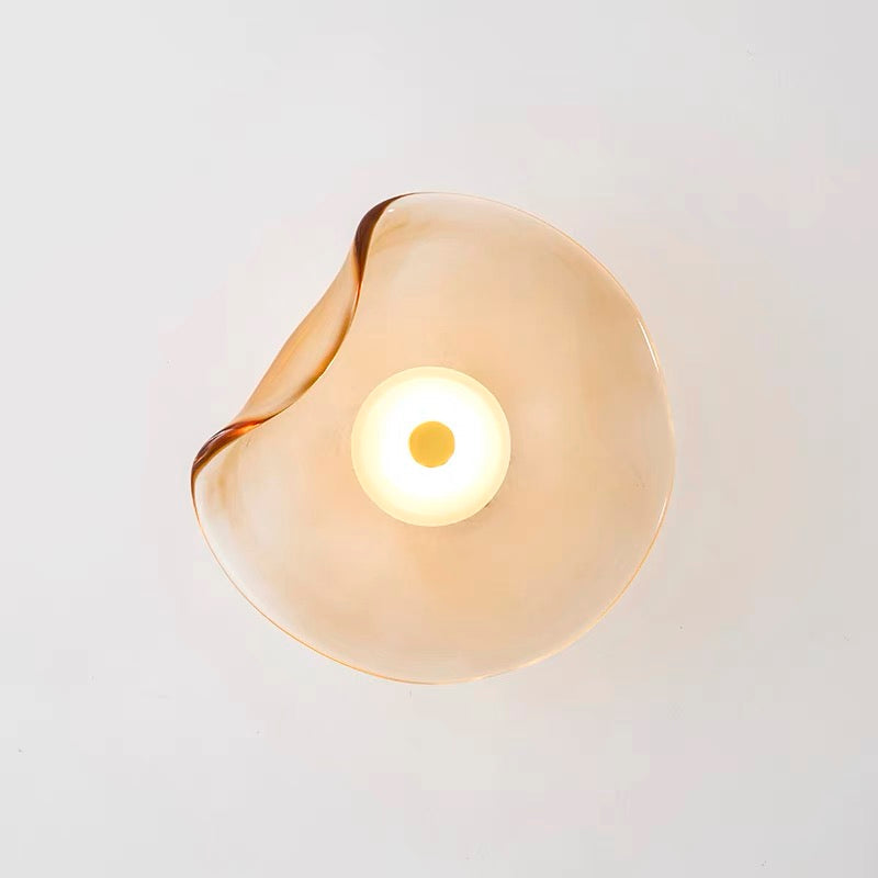 Decorative Amber Wall Fixture | Simple Accent
