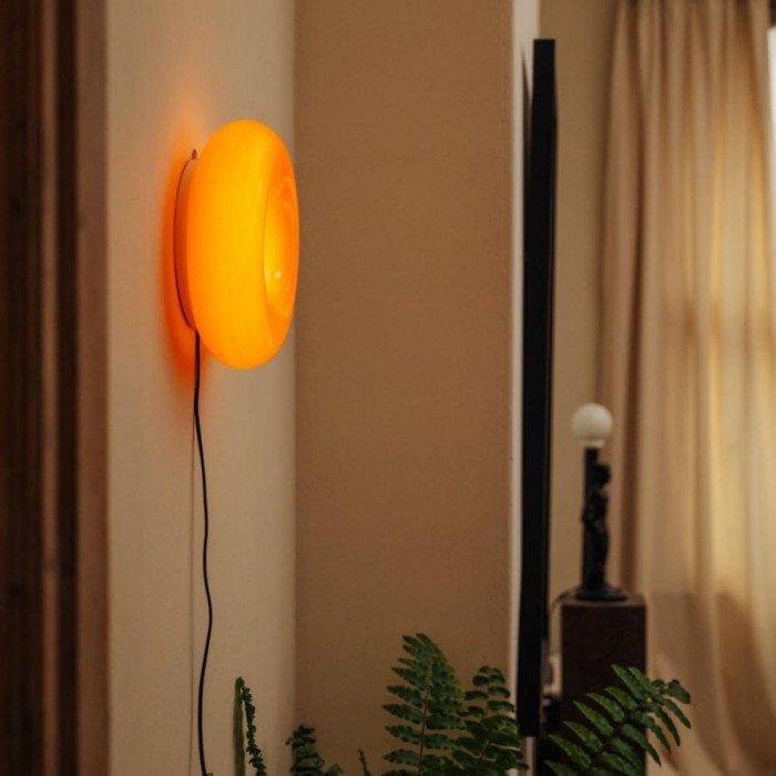 Donut-Shaped Bauhaus Wall & Table Lamp