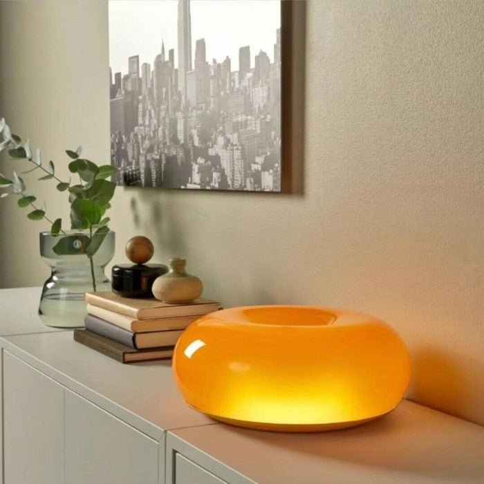 Donut-Shaped Bauhaus Wall & Table Lamp