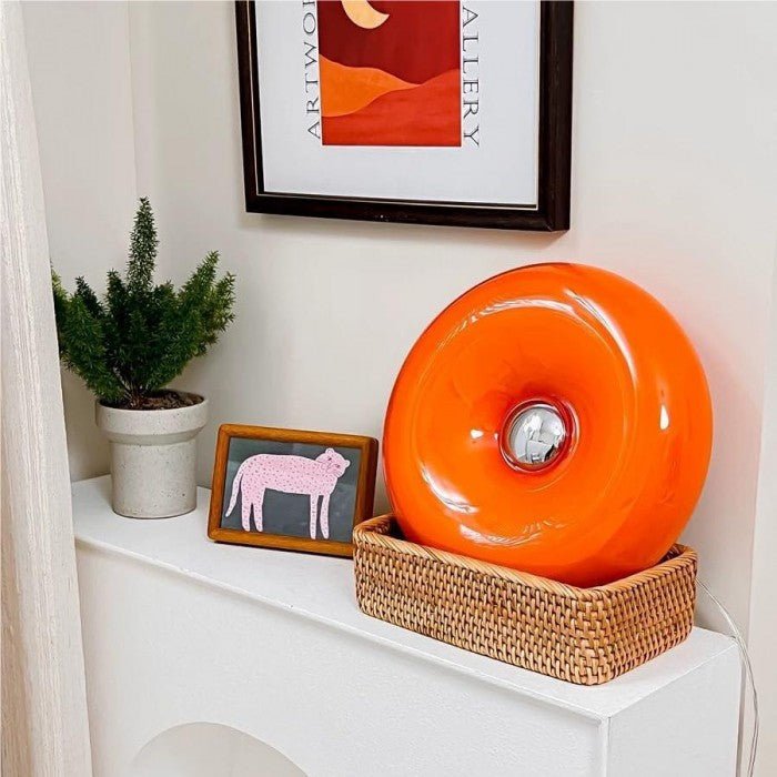 Donut-Shaped Bauhaus Wall & Table Lamp