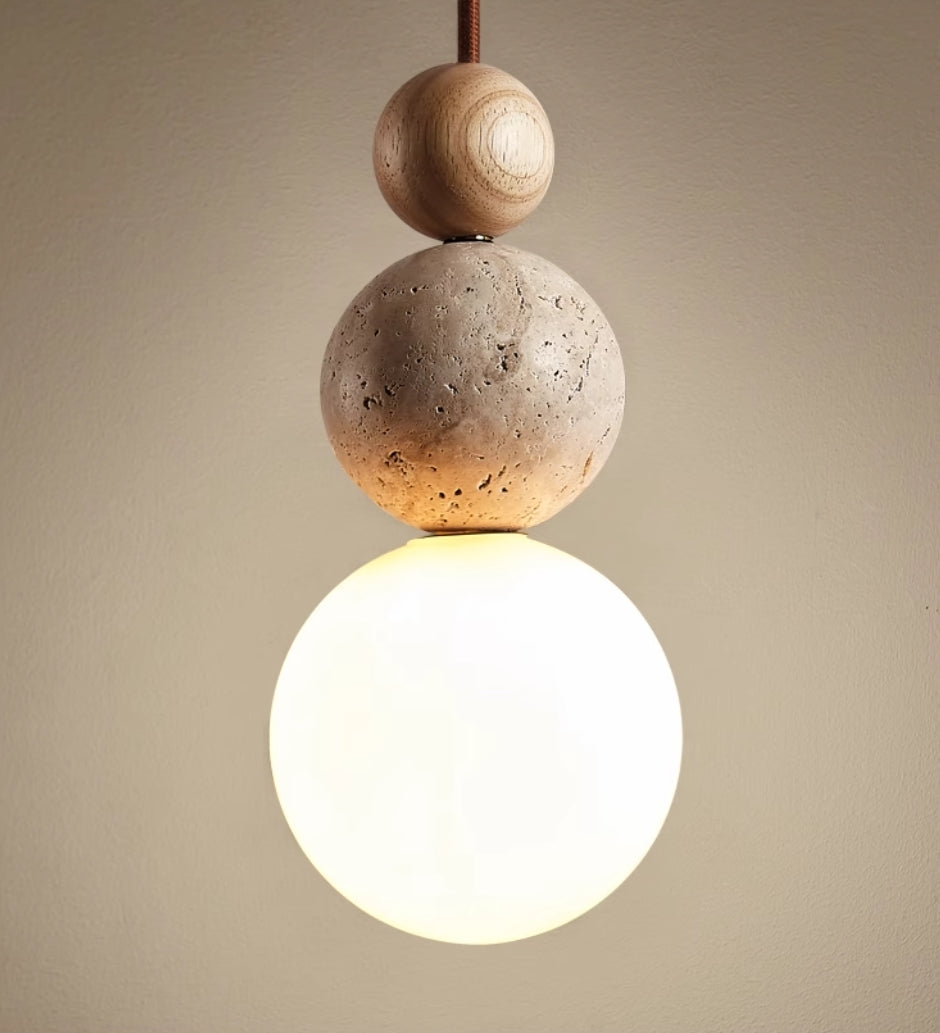 Travertine Pendant Light | Scandinavian-Inspired