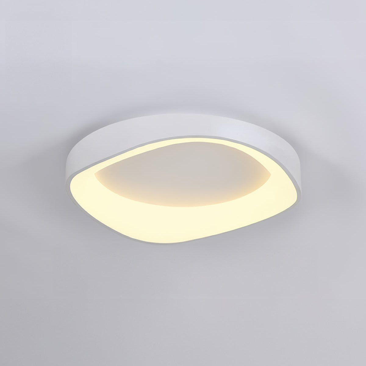 Warm-Toned Wood Grain Ceiling Light