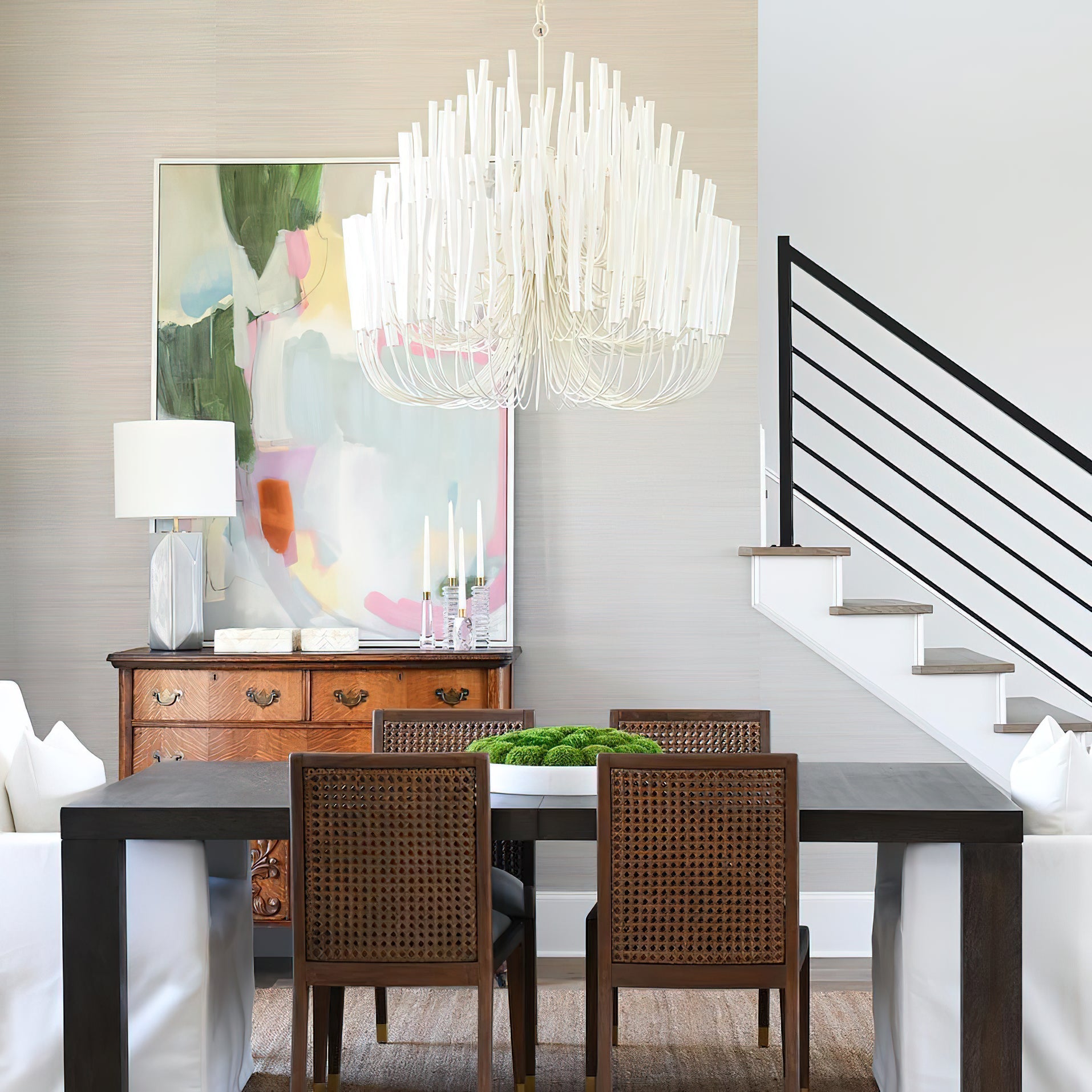 Multi-Stick Ceiling Chandelier – Cluster Pendant Light
