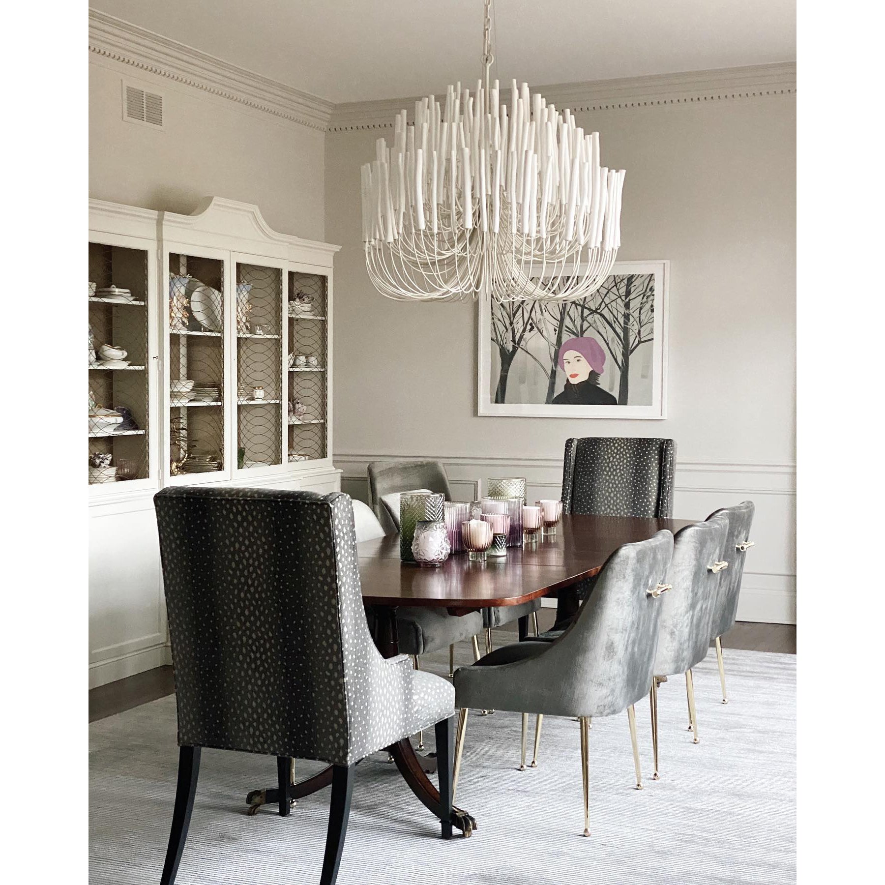 Multi-Stick Ceiling Chandelier – Cluster Pendant Light